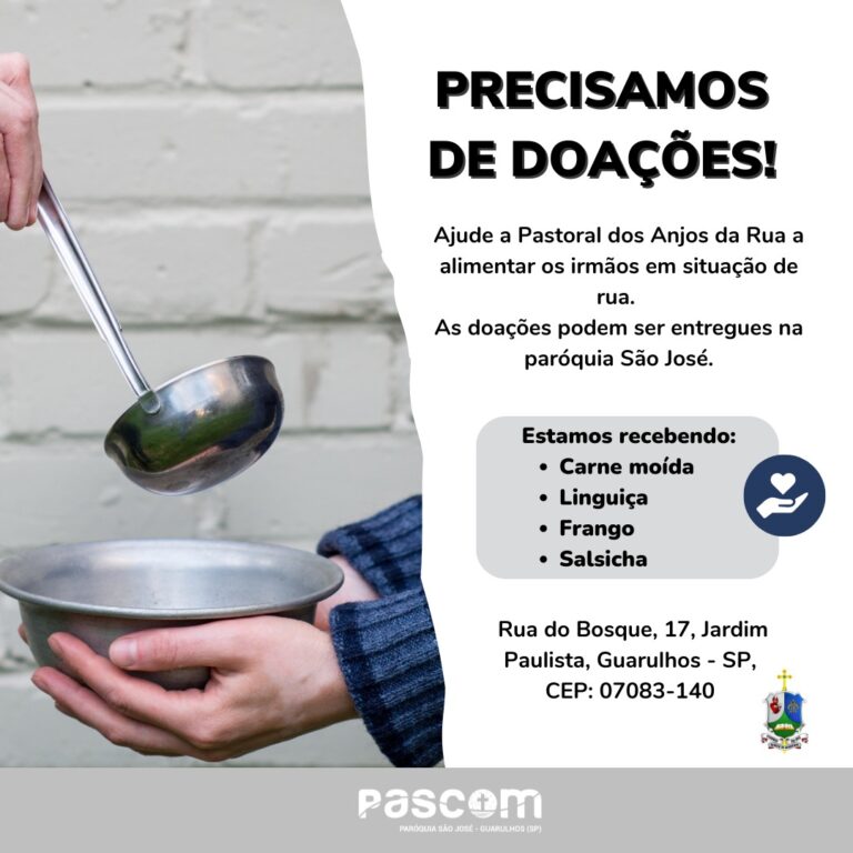 Arte doação Anjos das Ruas