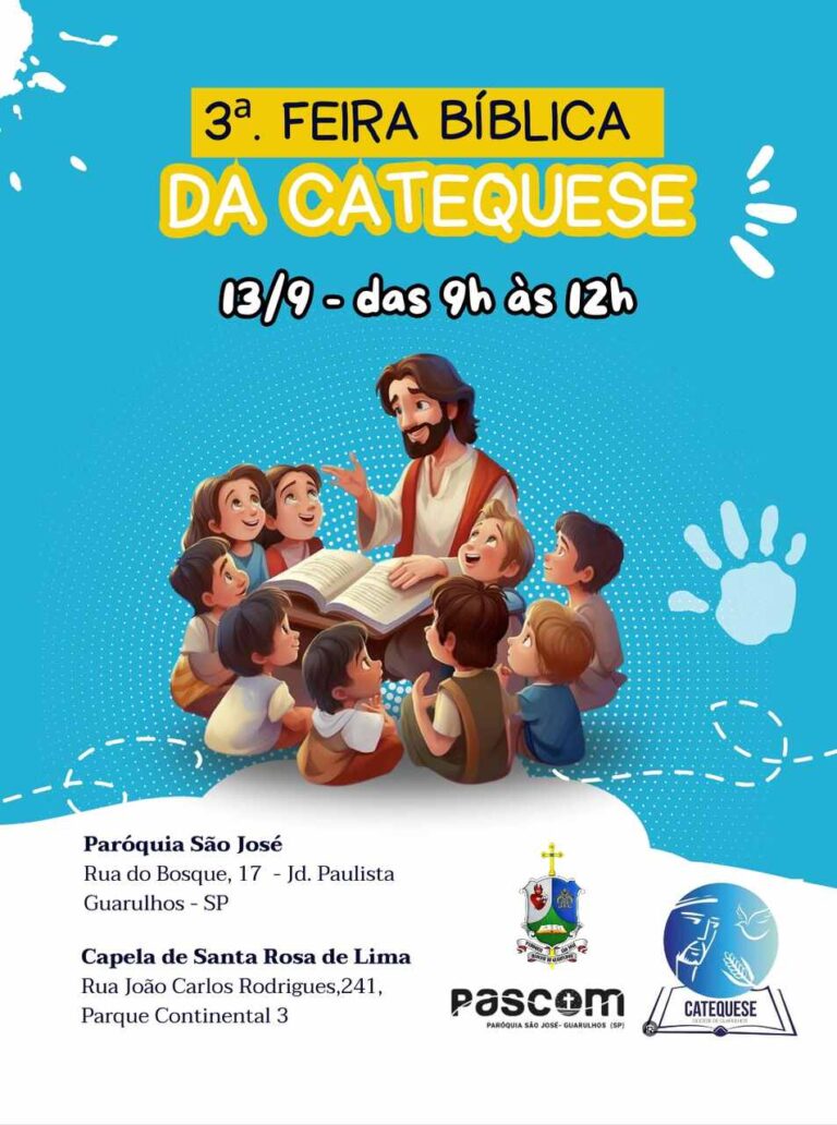 Cartaz da Feira Bíblica da Catequese