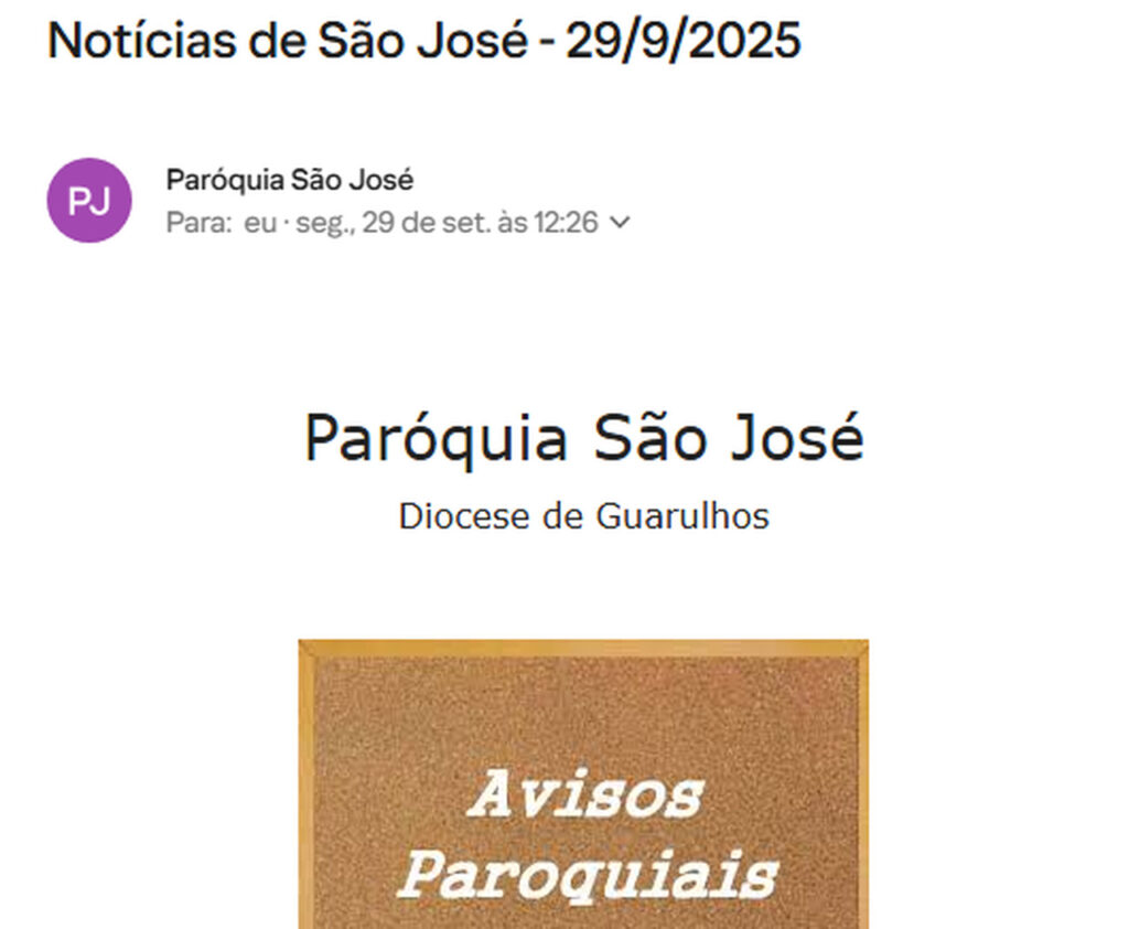 newsletter são josé