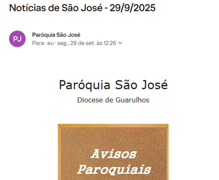 newsletter são josé