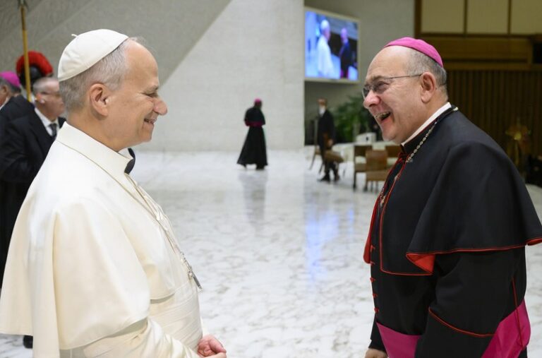 Papa Leão XIV e dom Edmilson